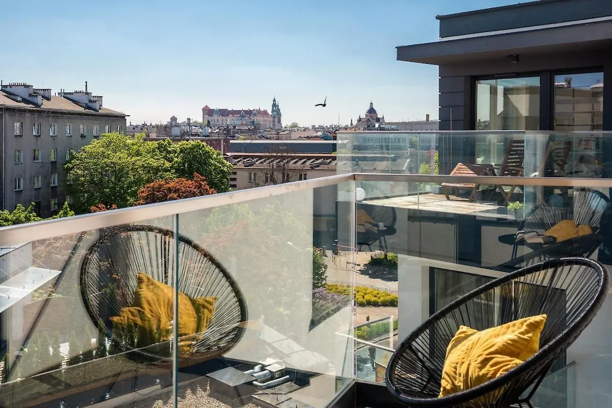 Unique Studio Apartment With 2 Balconies With Wawel Castle And City Views Krakow